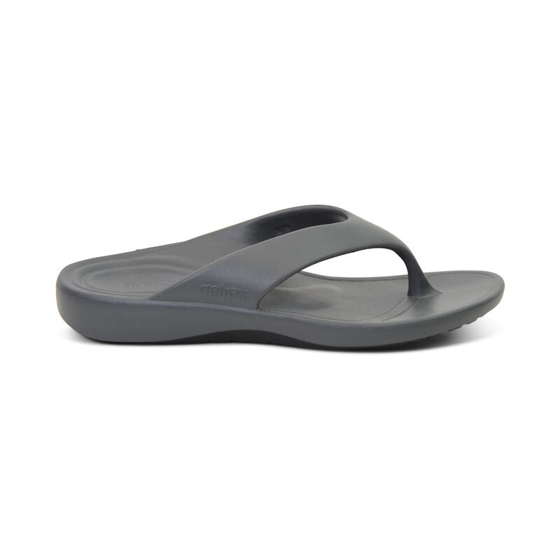 Aetrex Maui Orthotic Men's Flips - Charcoal