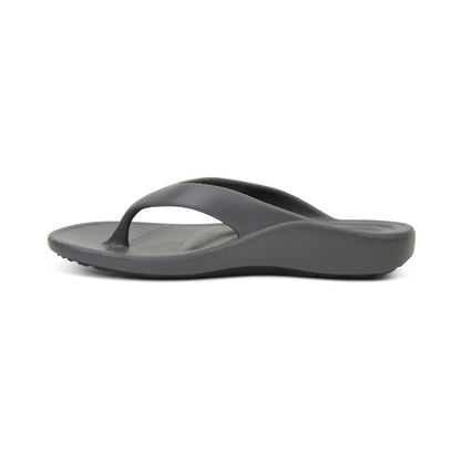 Aetrex Maui Orthotic Men's Flips - Charcoal