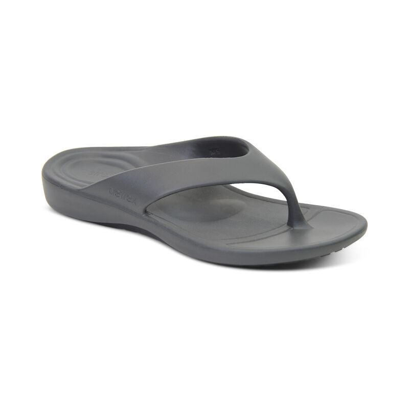 Aetrex Maui Orthotic Men's Flips - Charcoal