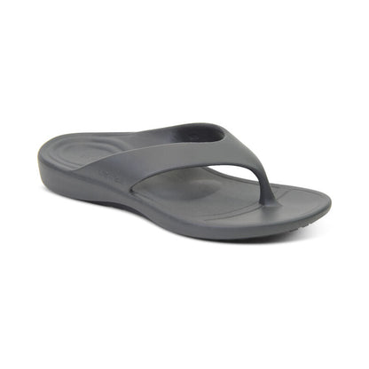 Aetrex Maui Orthotic Men's Flips - Charcoal