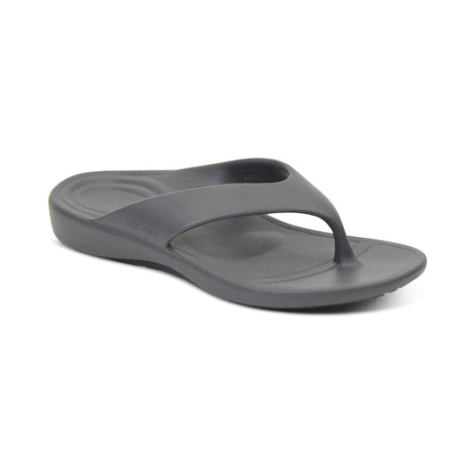 Aetrex Maui Orthotic Men's Flips - Charcoal