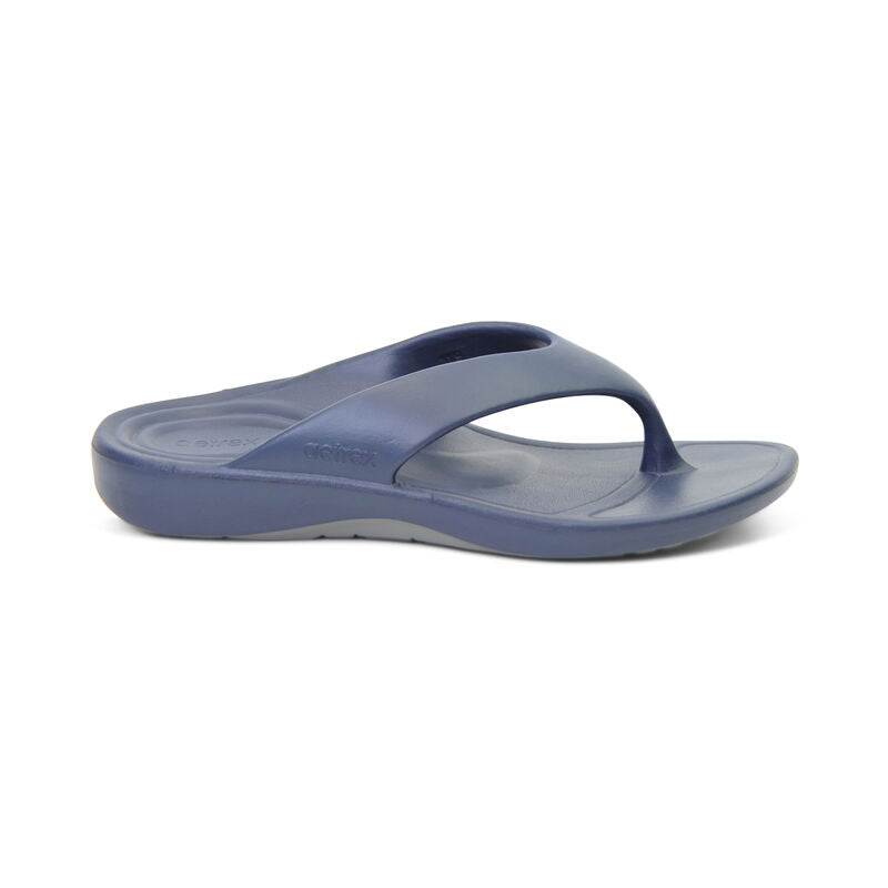 Aetrex Maui Orthotic Men's Flips - Navy