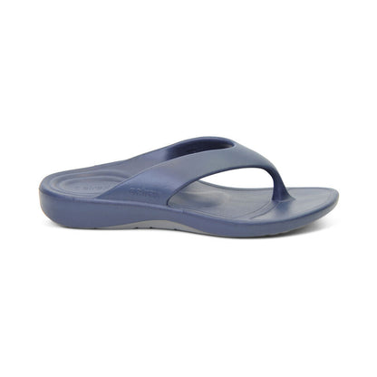 Aetrex Maui Orthotic Men's Flips - Navy