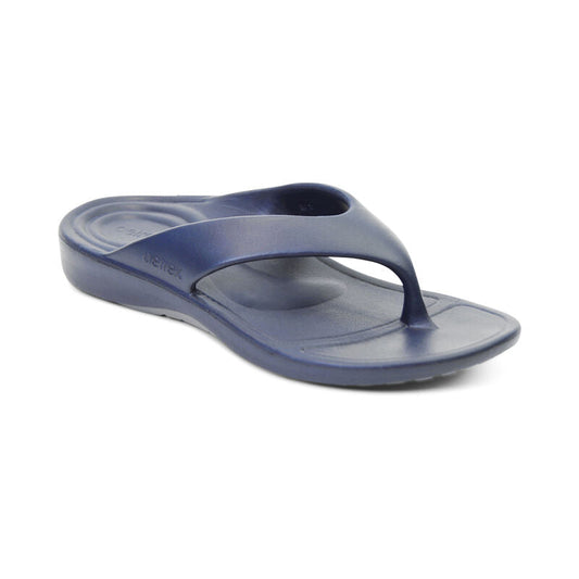 Aetrex Maui Orthotic Men's Flips - Navy