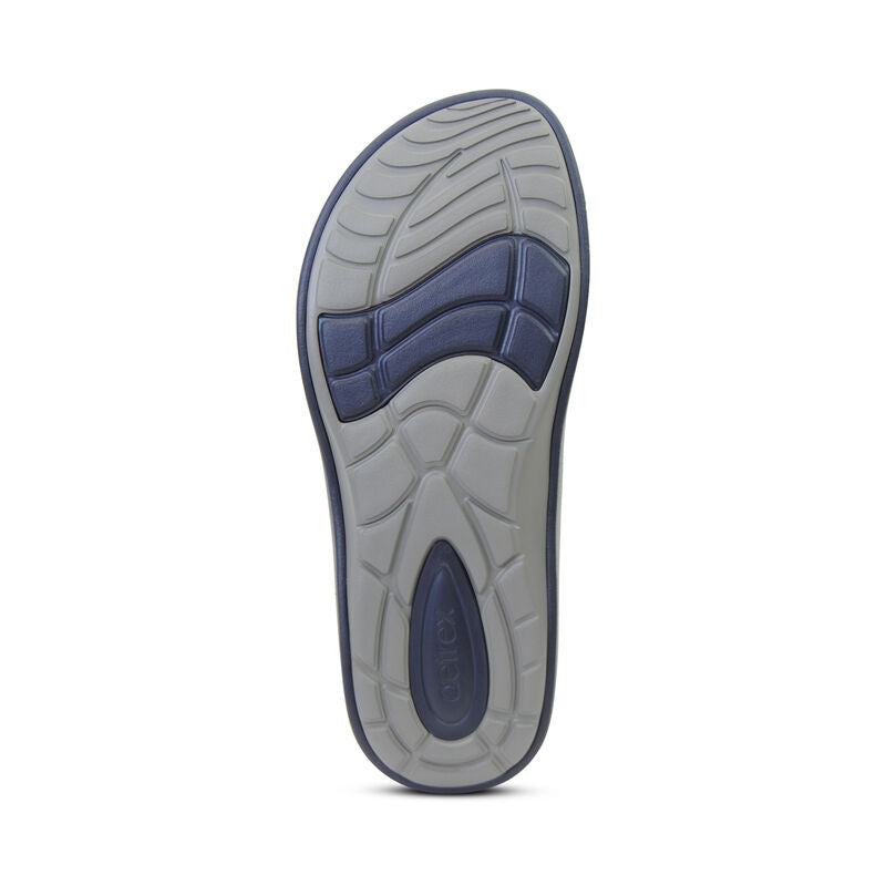 Aetrex Maui Orthotic Men's Flips - Navy