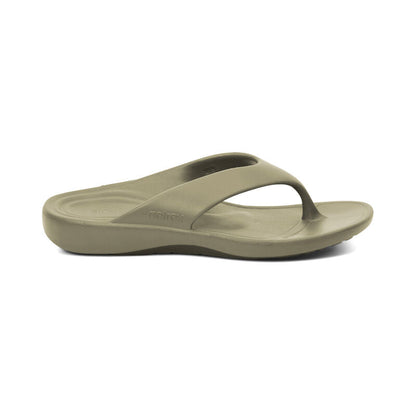 Aetrex Maui Orthotic Men's Flips - Army