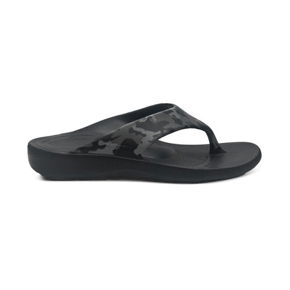 Aetrex Maui Orthotic Men's Flips - Charcoal Camo