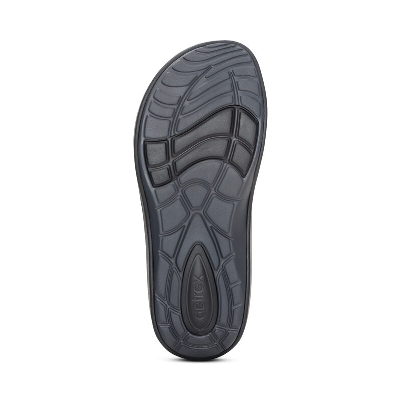 Aetrex Maui Orthotic Men's Flips - Charcoal Camo