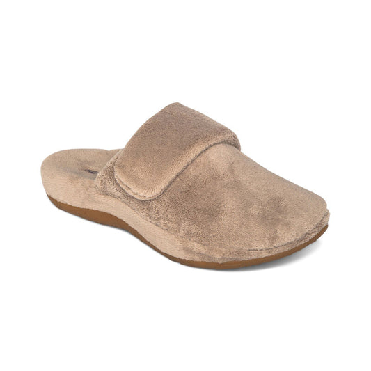 Aetrex Mandy Closed Toe Slipper - Coffee