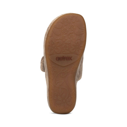 Aetrex Mandy Closed Toe Slipper - Coffee