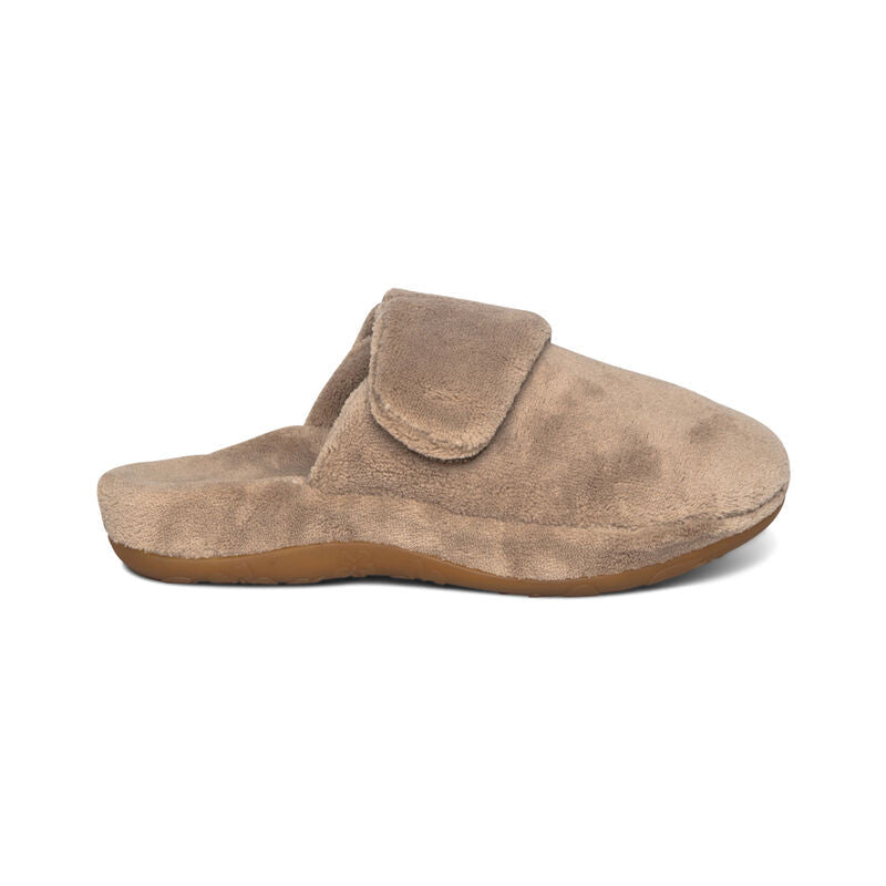 Aetrex Mandy Closed Toe Slipper - Coffee