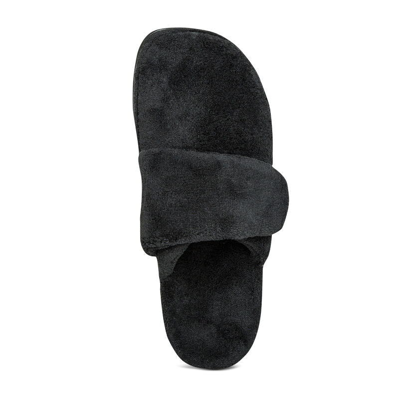 Aetrex Mandy Closed Toe Slipper - Black
