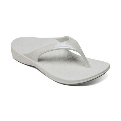 Aetrex Fiji Orthotic Women's Flips - White