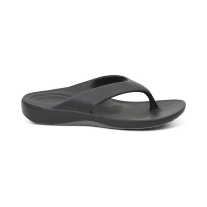 Aetrex Maui Orthotic Men's Flips - Black