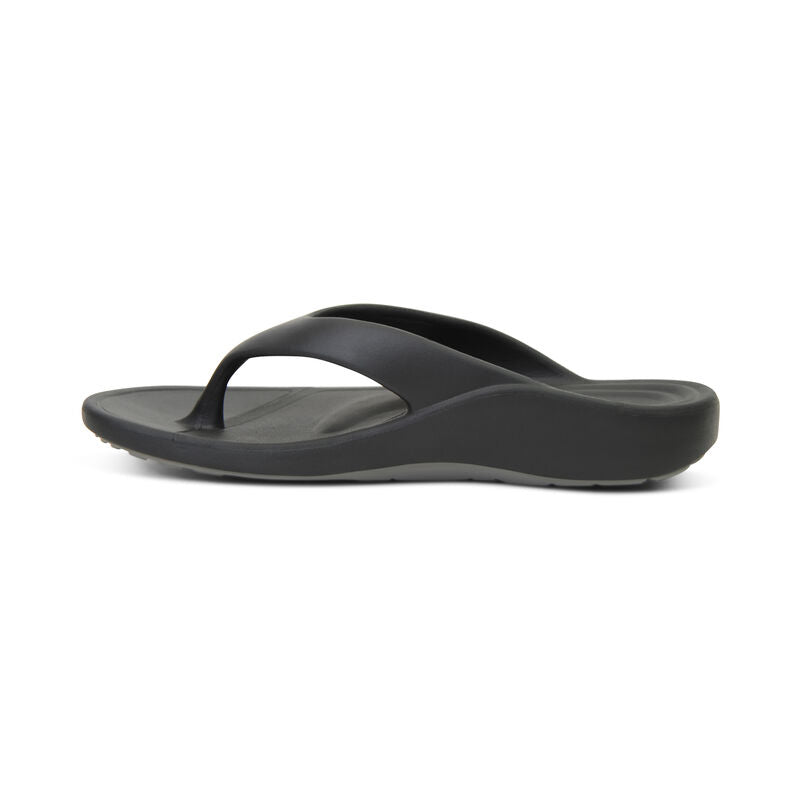 Aetrex Maui Orthotic Men's Flips - Black