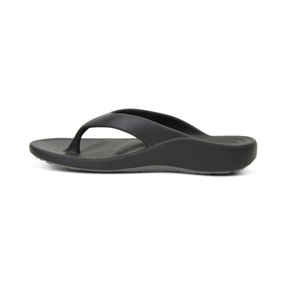 Aetrex Maui Orthotic Men's Flips - Black