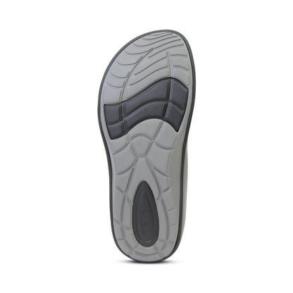Aetrex Maui Orthotic Men's Flips - Black