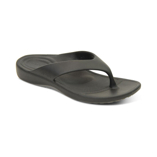 Aetrex Maui Orthotic Men's Flips - Black