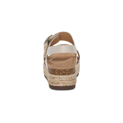 Aetrex Vania Arch Support Platform Sandal - Cream