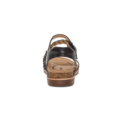 Aetrex Jenn Quarter Strap Sandal - Black