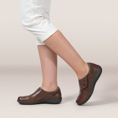 Aetrex Karina Monk Strap - Brown