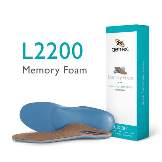 Aetrex Women's Memory Foam Orthotics - Insole for Extra Cushioning
