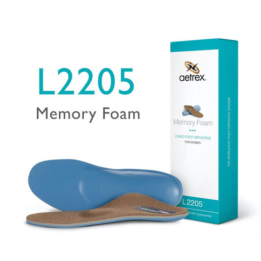 Aetrex Women's Memory Foam Orthotics W/ Metatarsal Support