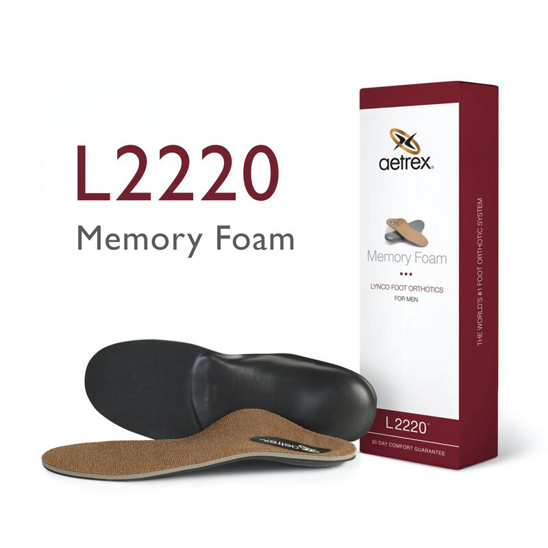 Aetrex Men's Memory Foam Posted Orthotics