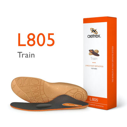 Aetrex Men's Train Orthotics W/ Metatarsal Support