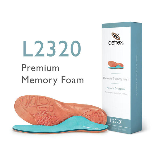 Aetrex Men's Premium Memory Foam Posted Orthotics