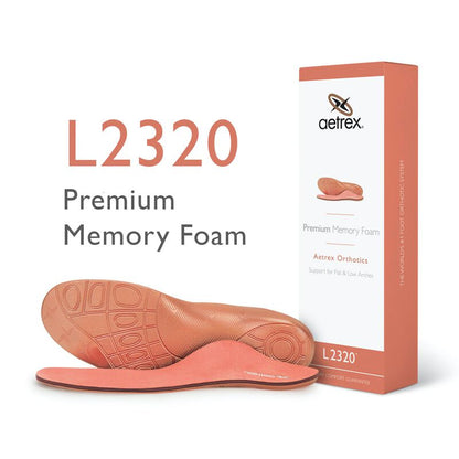 Aetrex Women's Premium Memory Foam Posted Orthotics