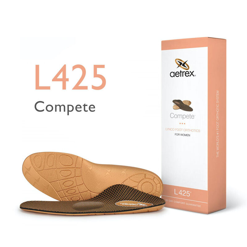 Aetrex Women's Compete Posted Orthotics W/ Metatarsal Support