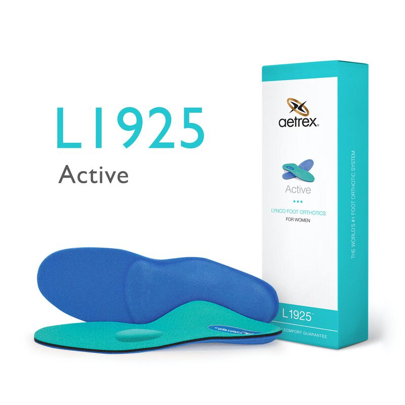Aetrex Women's Active Posted Orthotics W/ Metatarsal Support