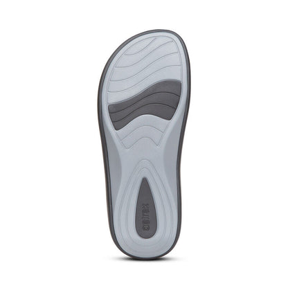 Aetrex Maui Orthotic Women's Flips - Matte Black
