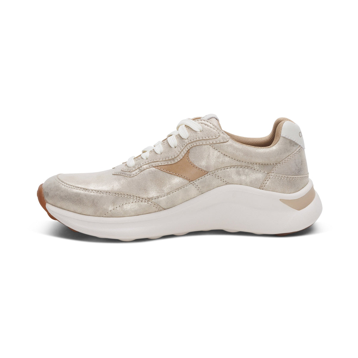 Aetrex Emily Lace-Up Sneaker - Champagne