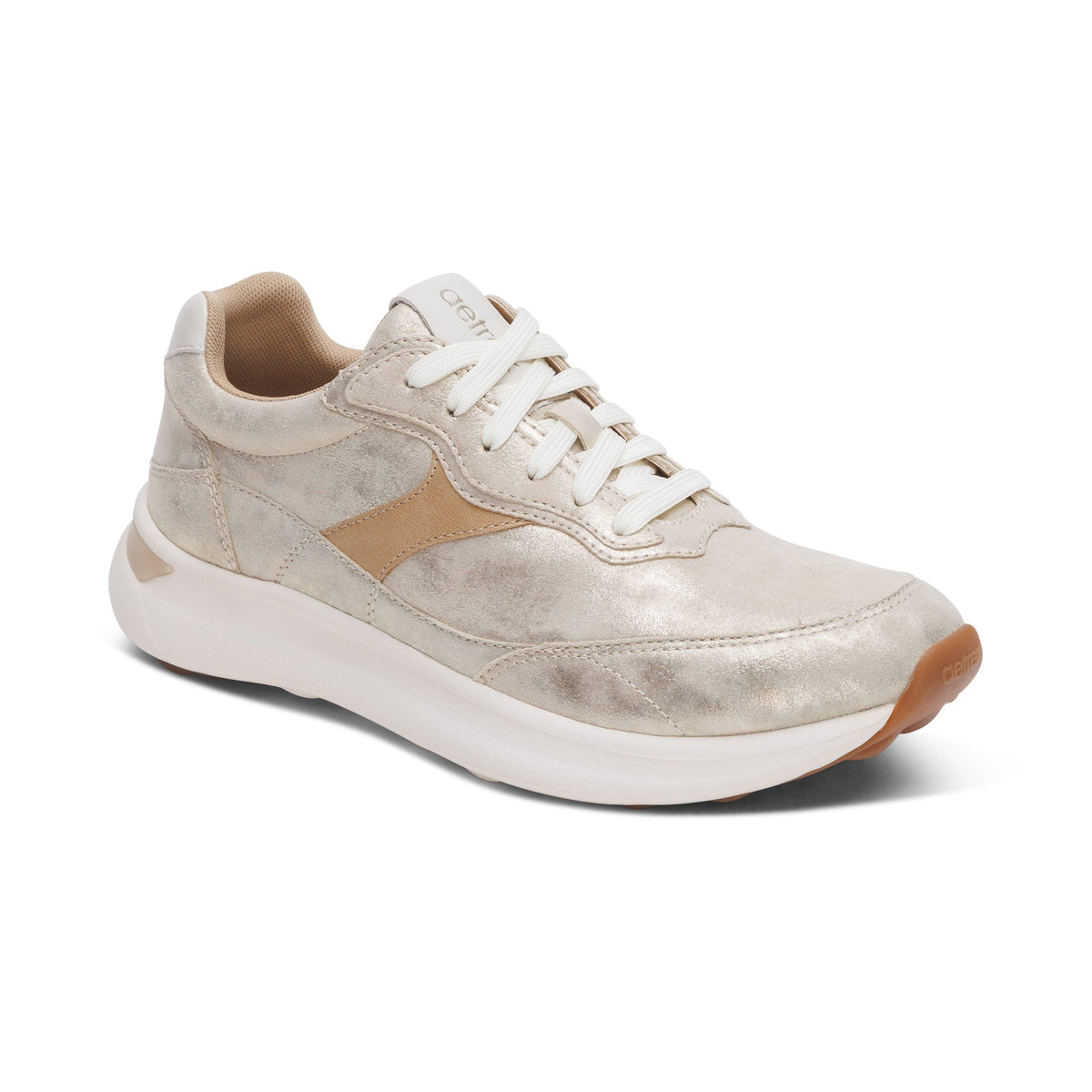 Aetrex Emily Lace-Up Sneaker - Champagne