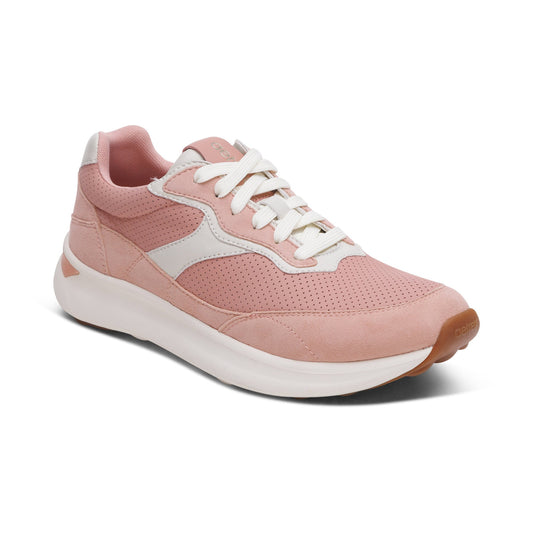 Aetrex Emily Lace-Up Sneaker - Peach