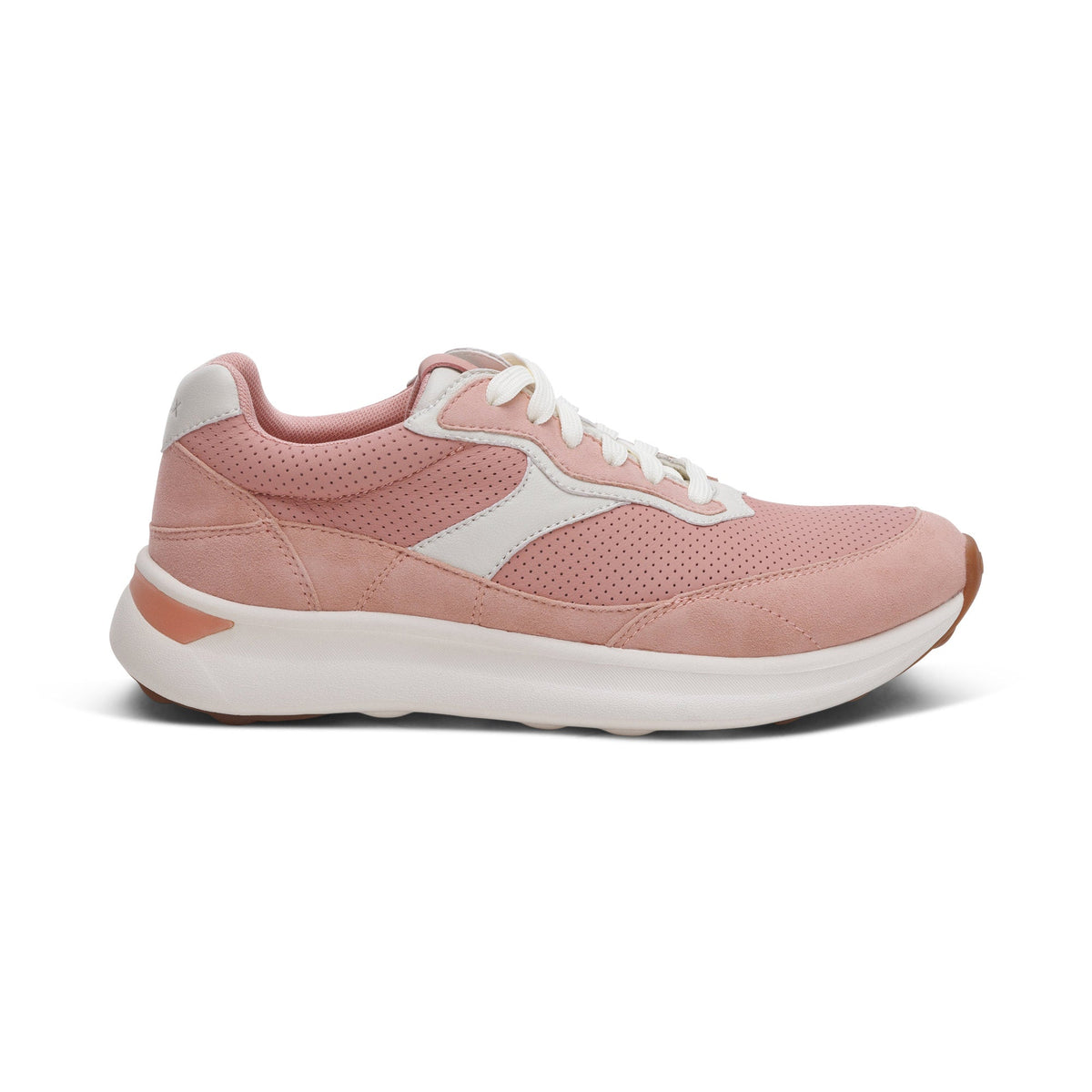 Aetrex Emily Lace-Up Sneaker - Peach