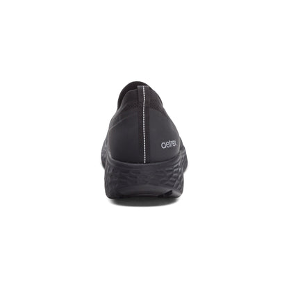 Aetrex Dash Arch Support Men's Sneaker  - Black/Black