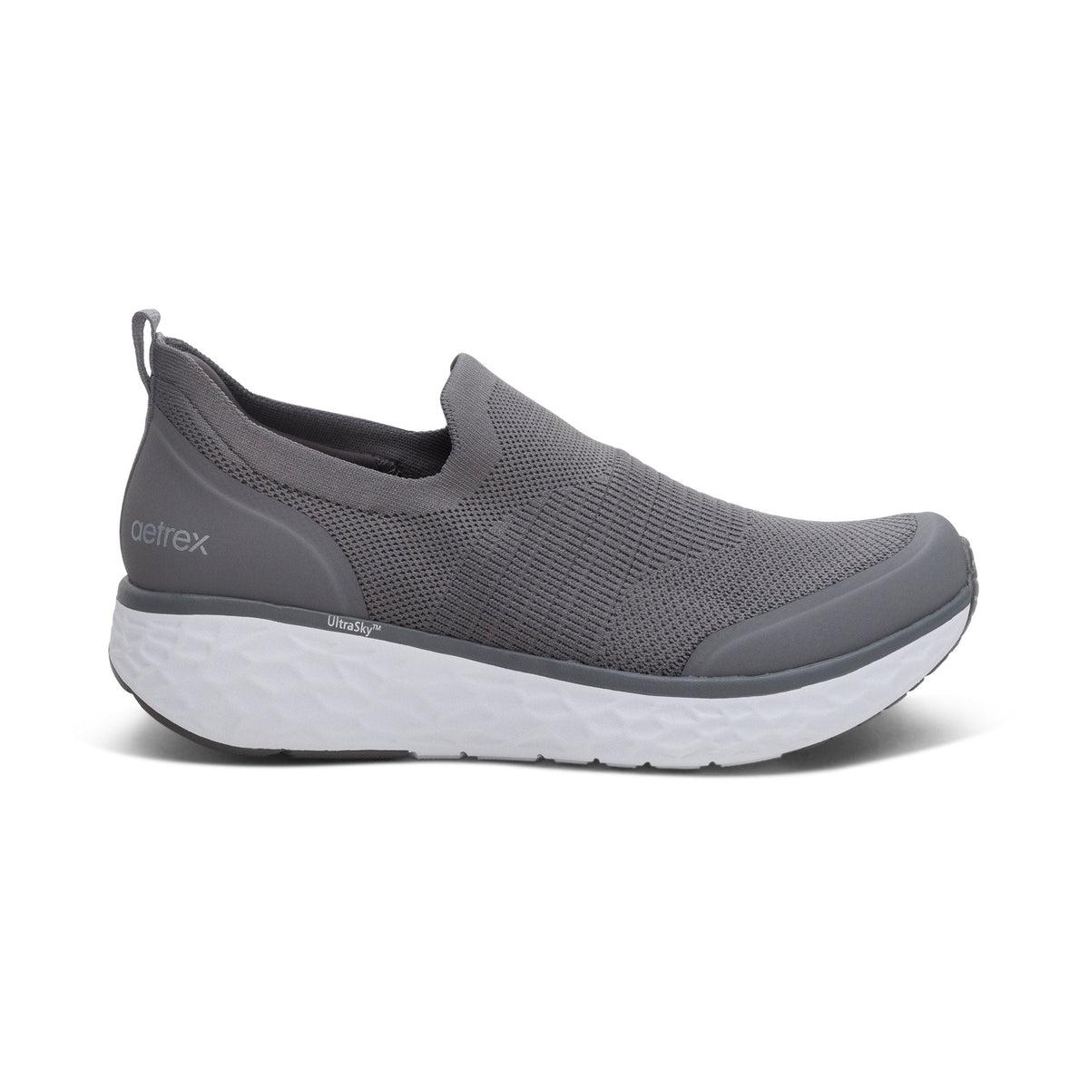 Aetrex Dash Arch Support Men's Sneaker  - Grey