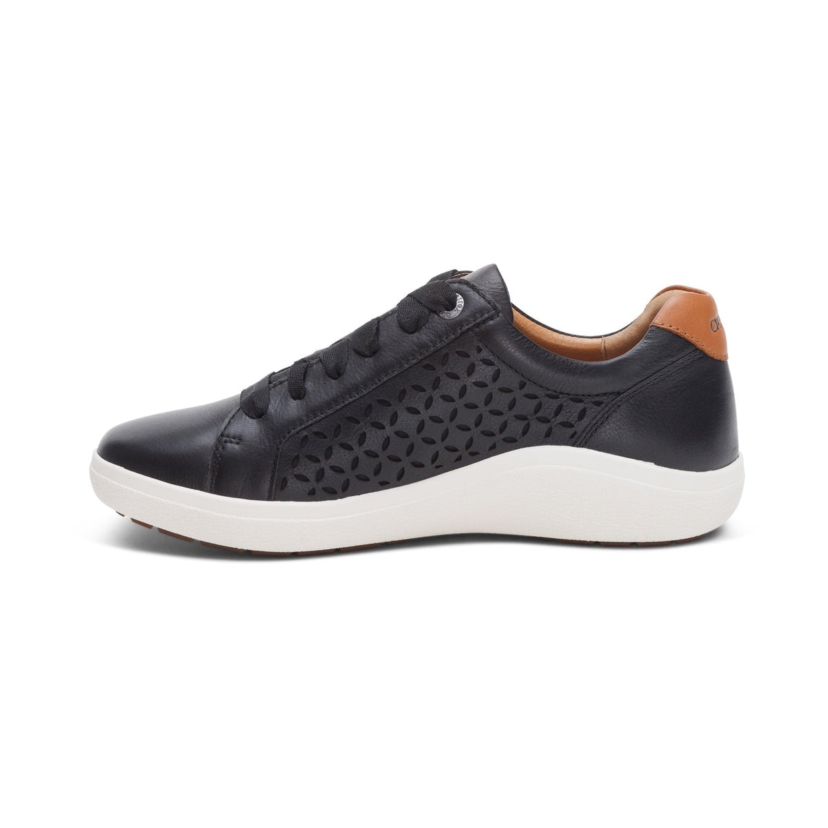Aetrex Courtney Lace-up Sneaker - Black Cutout