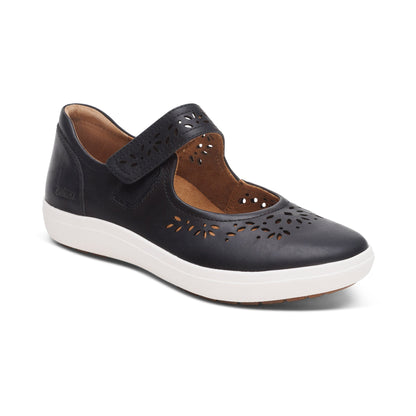 Aetrex Erica Casual Sneakers - Black Cutout