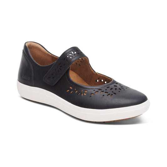 Aetrex Erica Casual Sneakers - Black Cutout