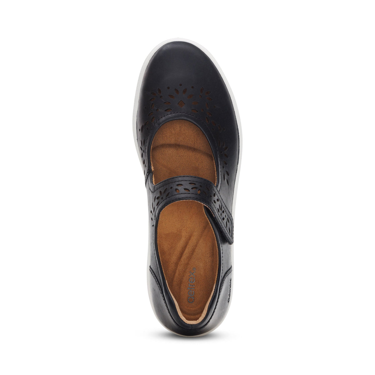 Aetrex Erica Casual Sneakers - Black Cutout