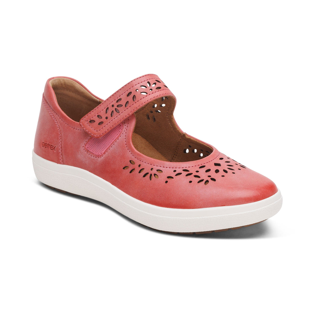 Aetrex Erica Casual Sneakers - Pink Cutout