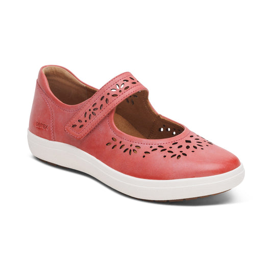 Aetrex Erica Casual Sneakers - Pink Cutout