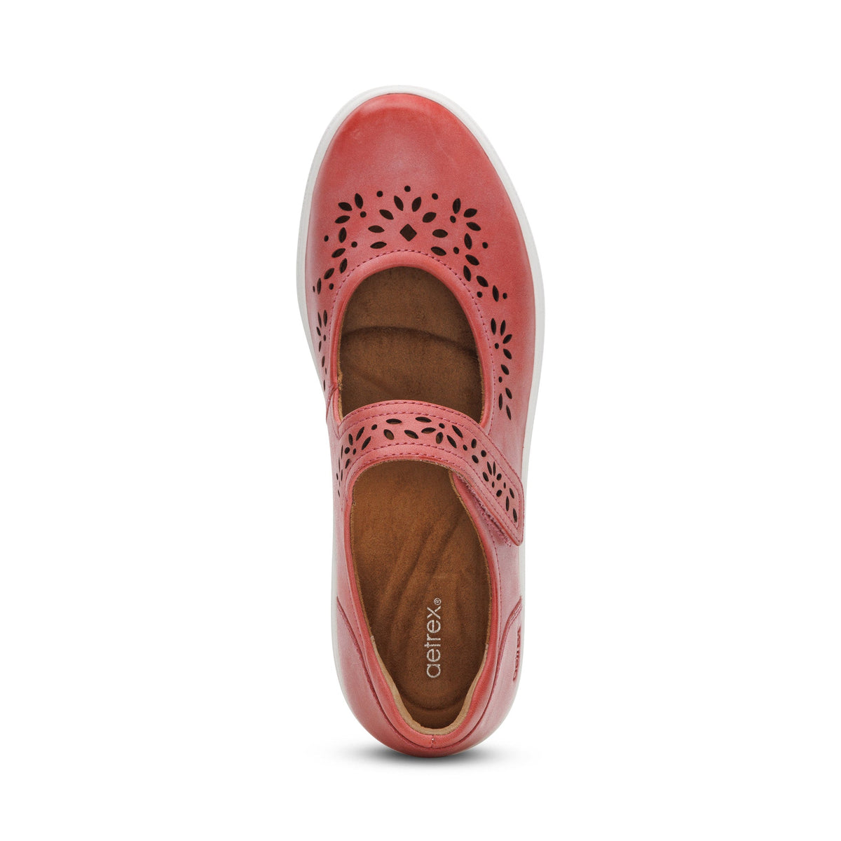 Aetrex Erica Casual Sneakers - Pink Cutout