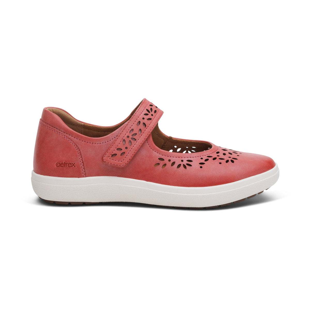 Aetrex Erica Casual Sneakers - Pink Cutout