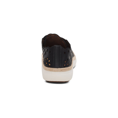 Aetrex Charlotte Lace-Up Sneaker - Black