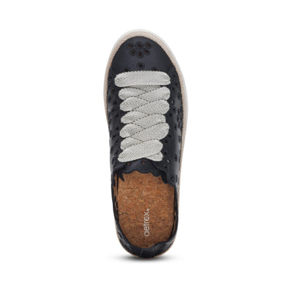 Aetrex Charlotte Lace-Up Sneaker - Black